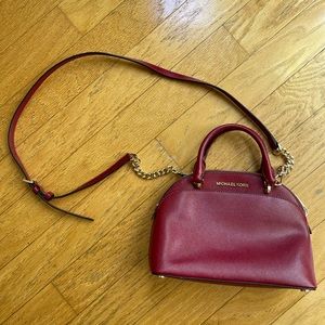 MICHAEL Michael Kors Large Saffiano Leather Dome Crossbody Bag